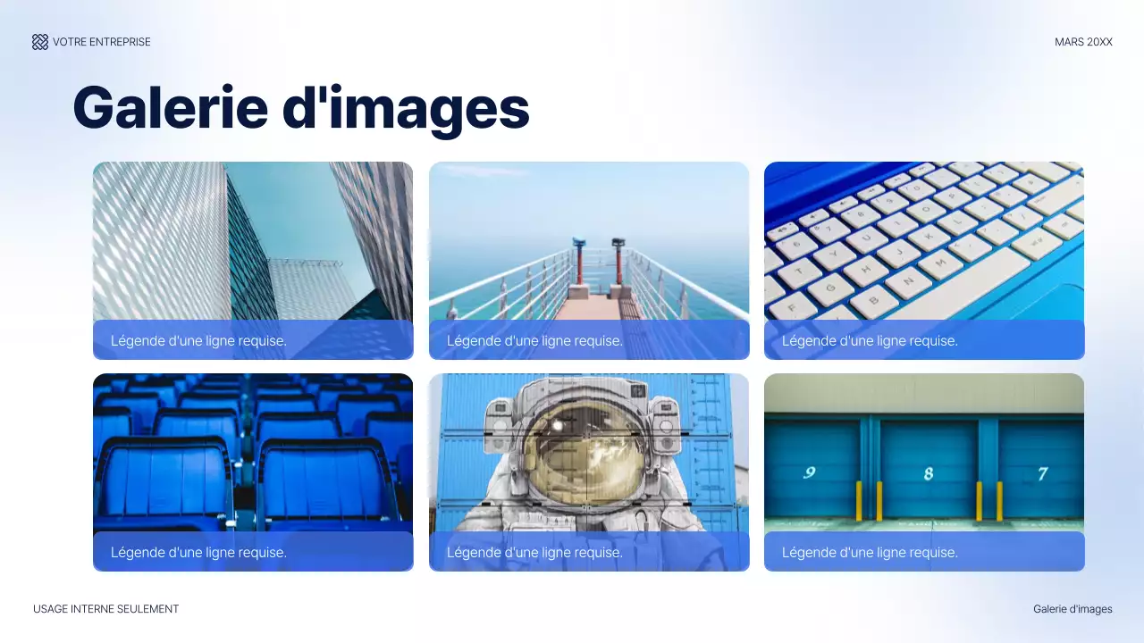 guide de présentation informatique moderne bleu