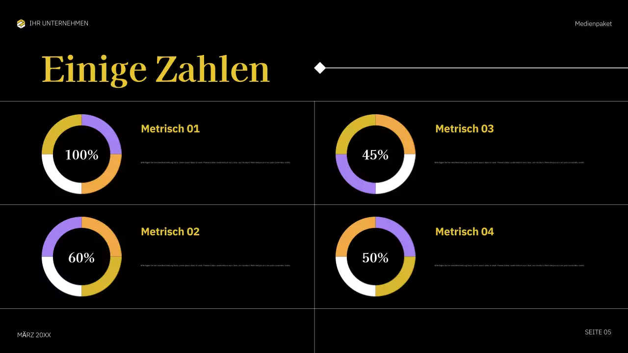 gelbes, fettgedrucktes Mediendokument