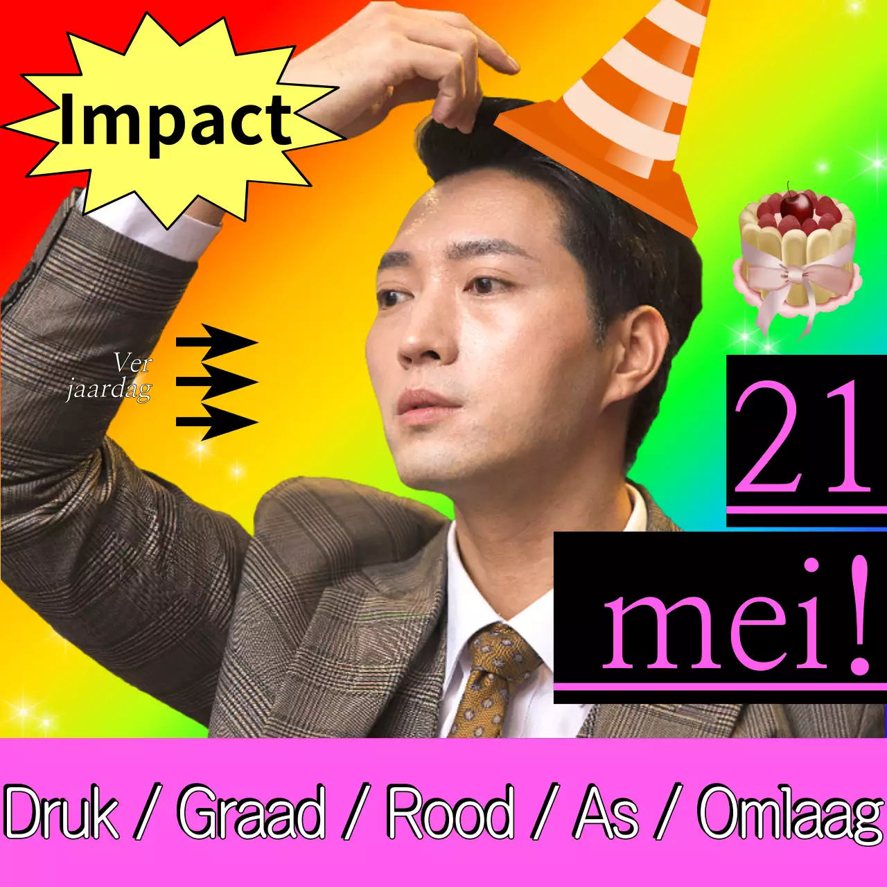 Regenboogpanda verjaardagsviering