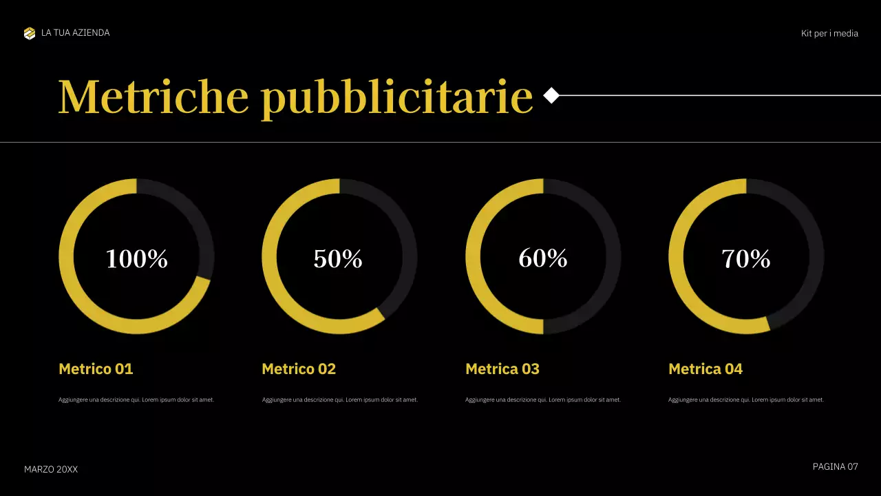 documento multimediale in grassetto giallo
