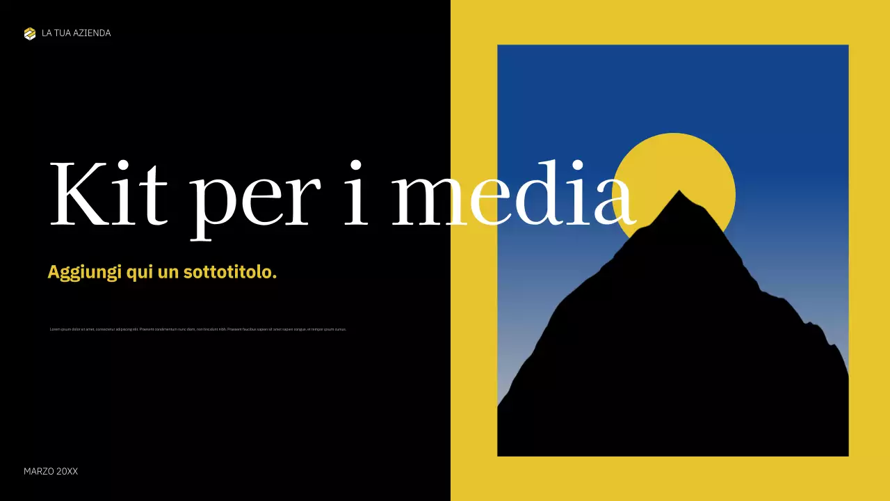 documento multimediale in grassetto giallo