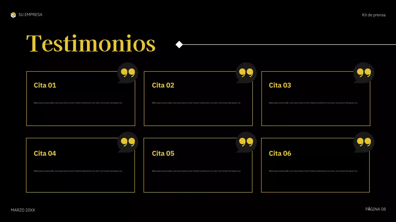 documento multimedia en negrita amarilla