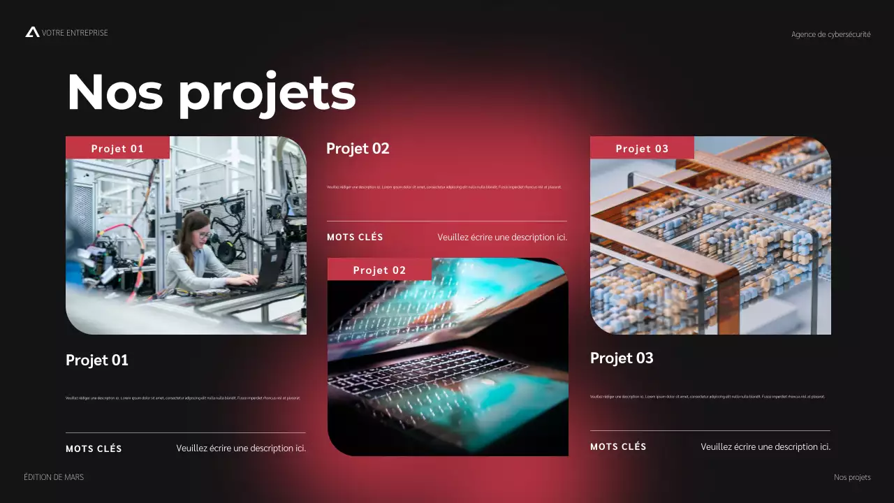 promotion de la cybersécurité moderne rouge