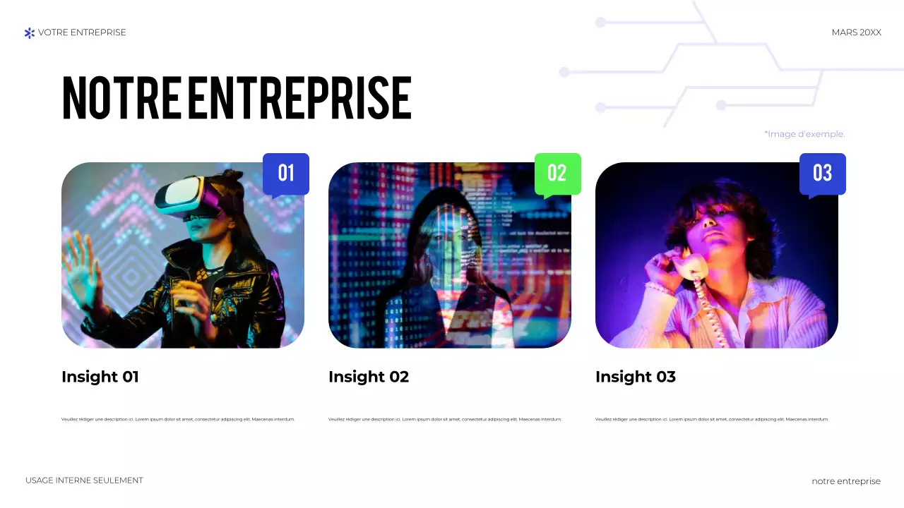 présentation de la technologie géométrique bleue