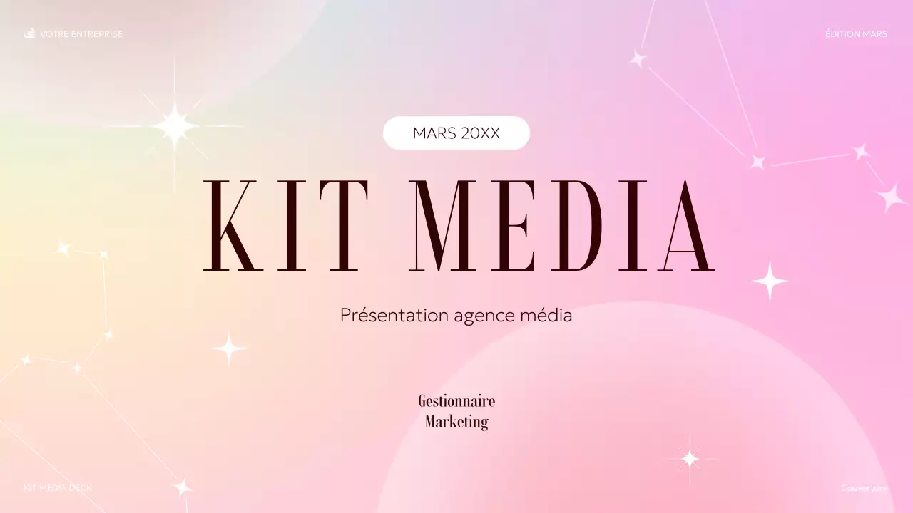 présentation multimédia élégante et pastel