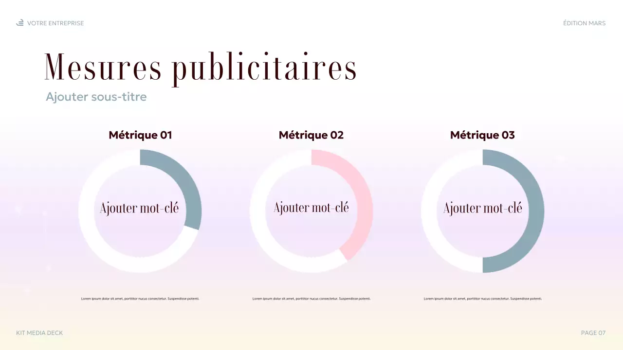 présentation multimédia élégante et pastel