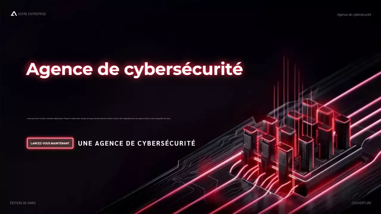 promotion de la cybersécurité moderne rouge