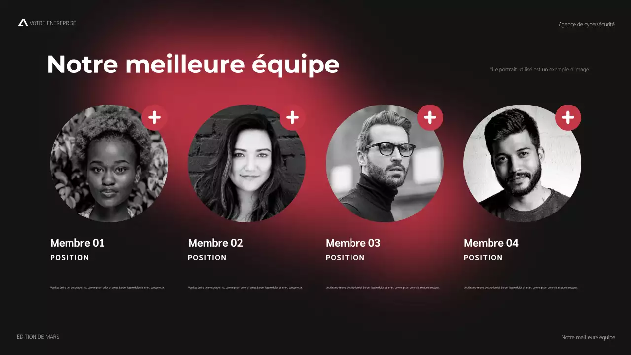 promotion de la cybersécurité moderne rouge