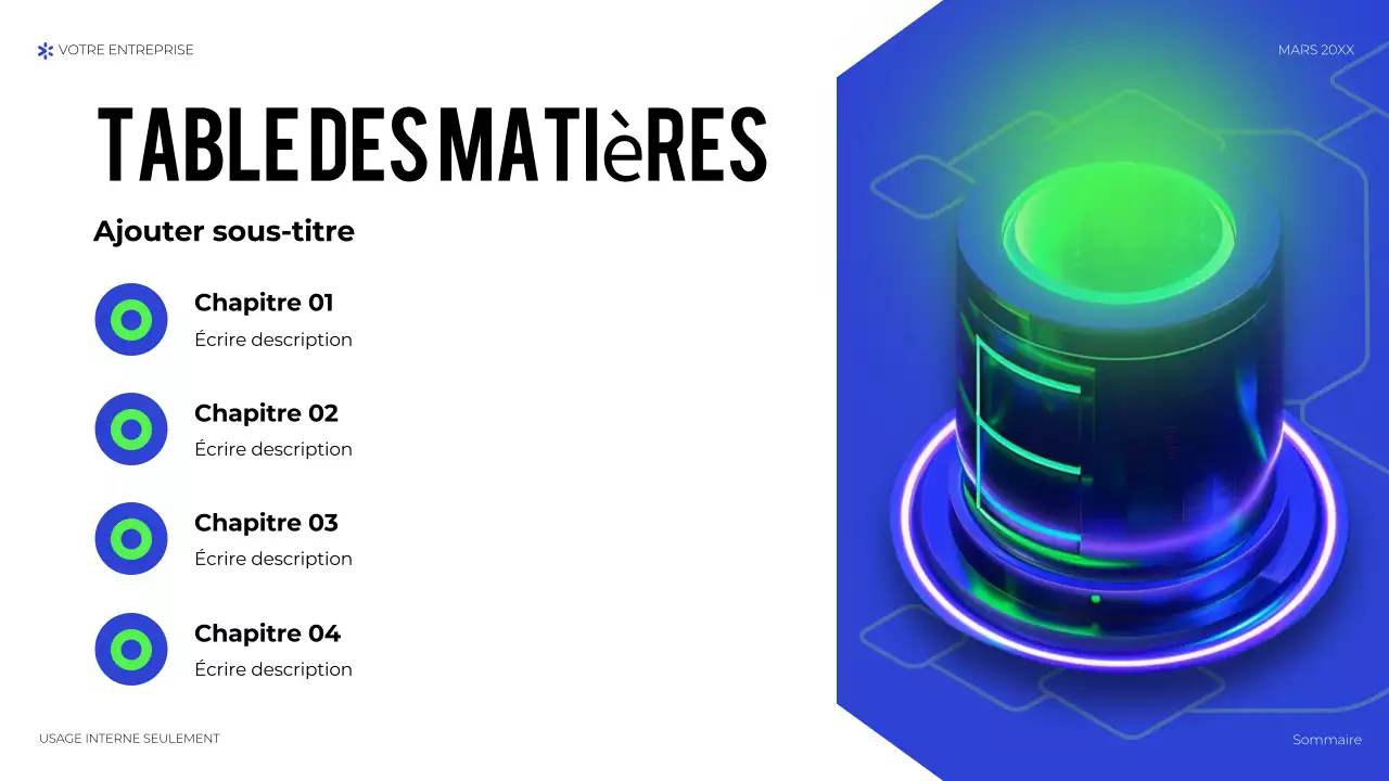 présentation de la technologie géométrique bleue
