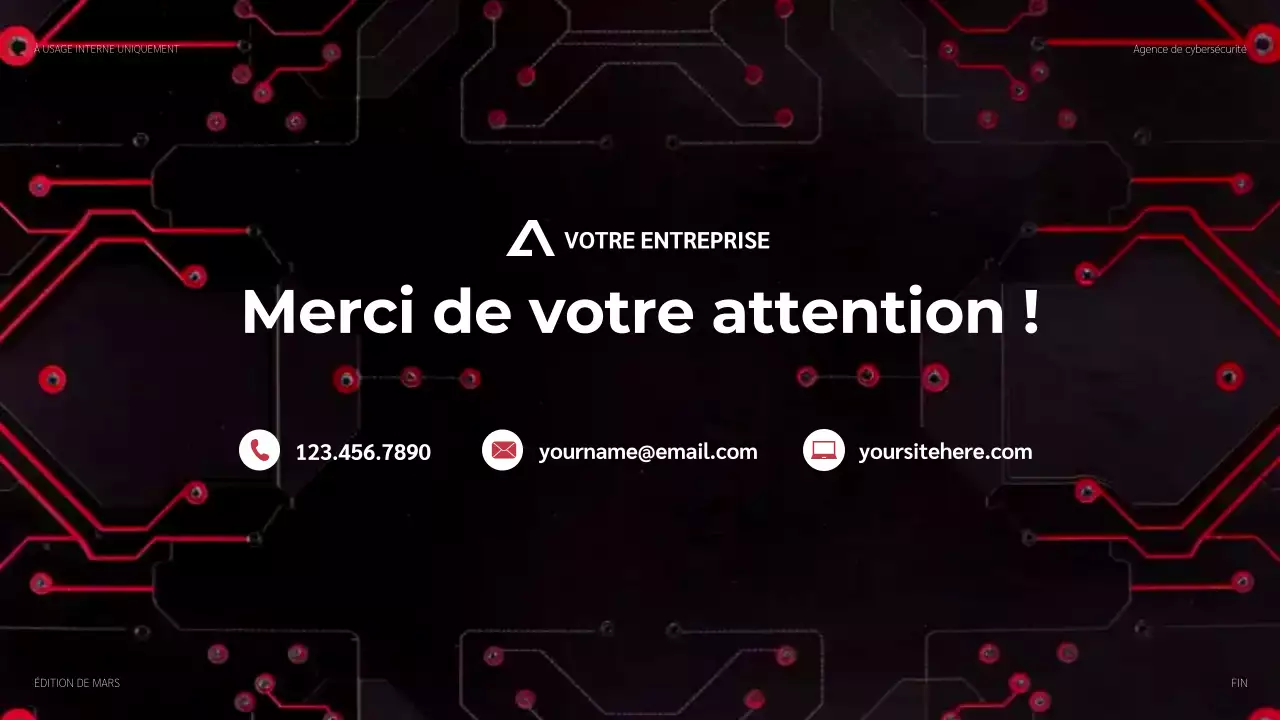 promotion de la cybersécurité moderne rouge