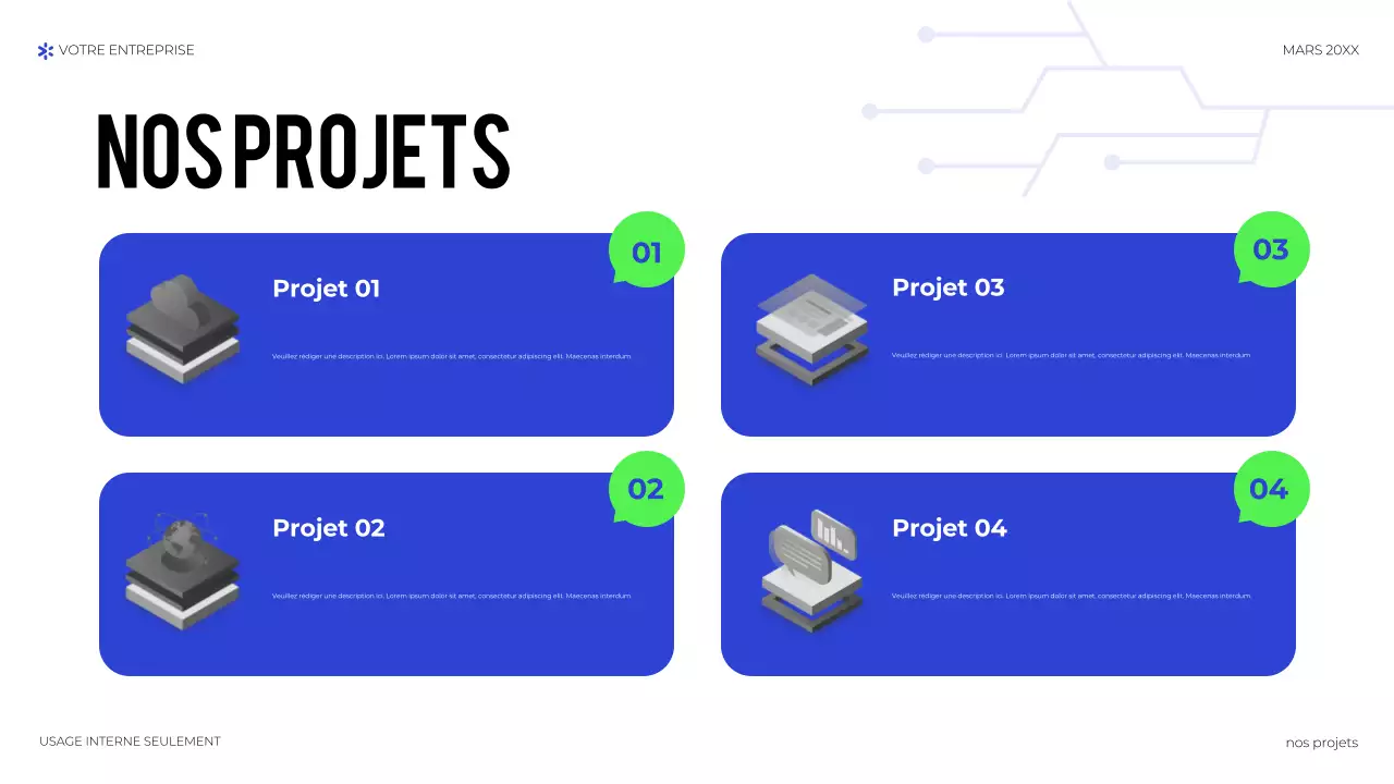 présentation de la technologie géométrique bleue
