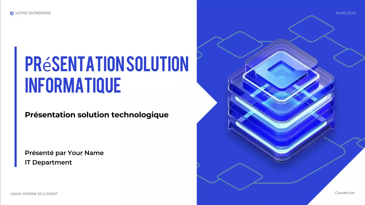 présentation de la technologie géométrique bleue