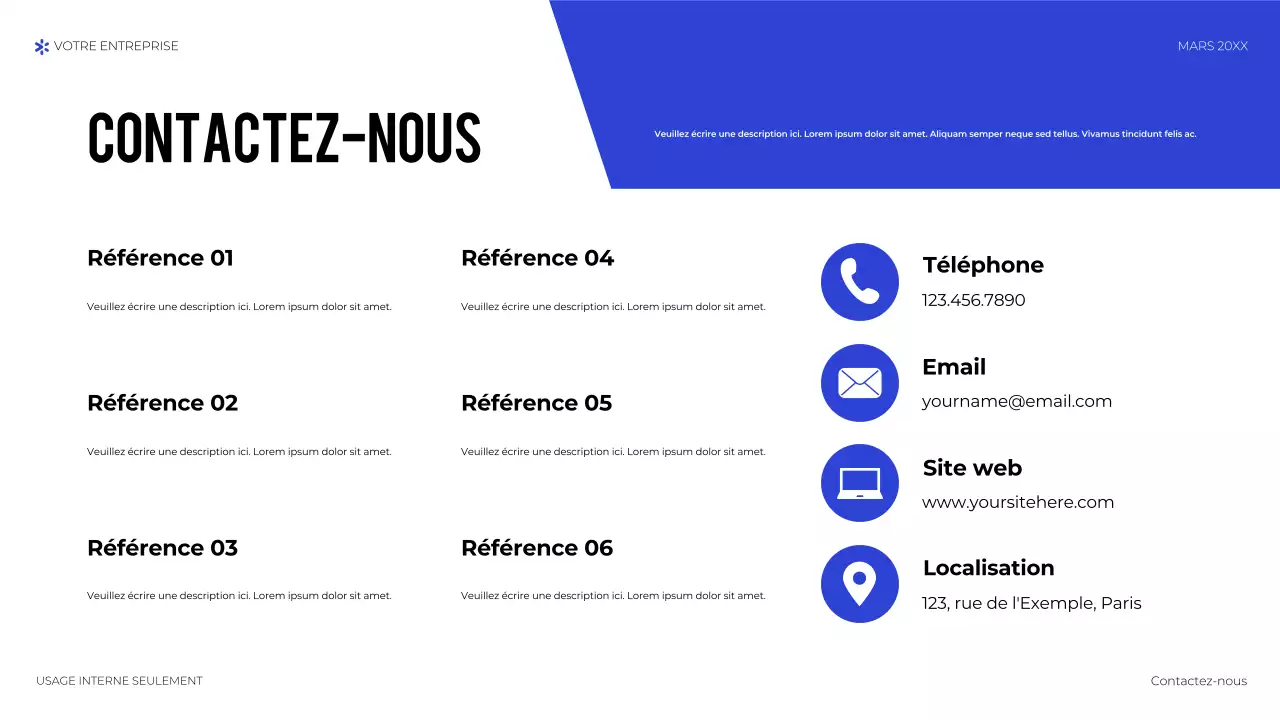 présentation de la technologie géométrique bleue