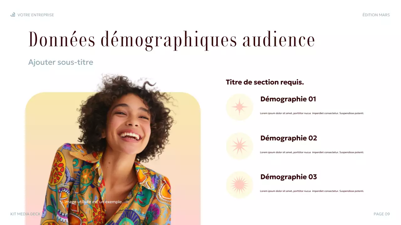 présentation multimédia élégante et pastel