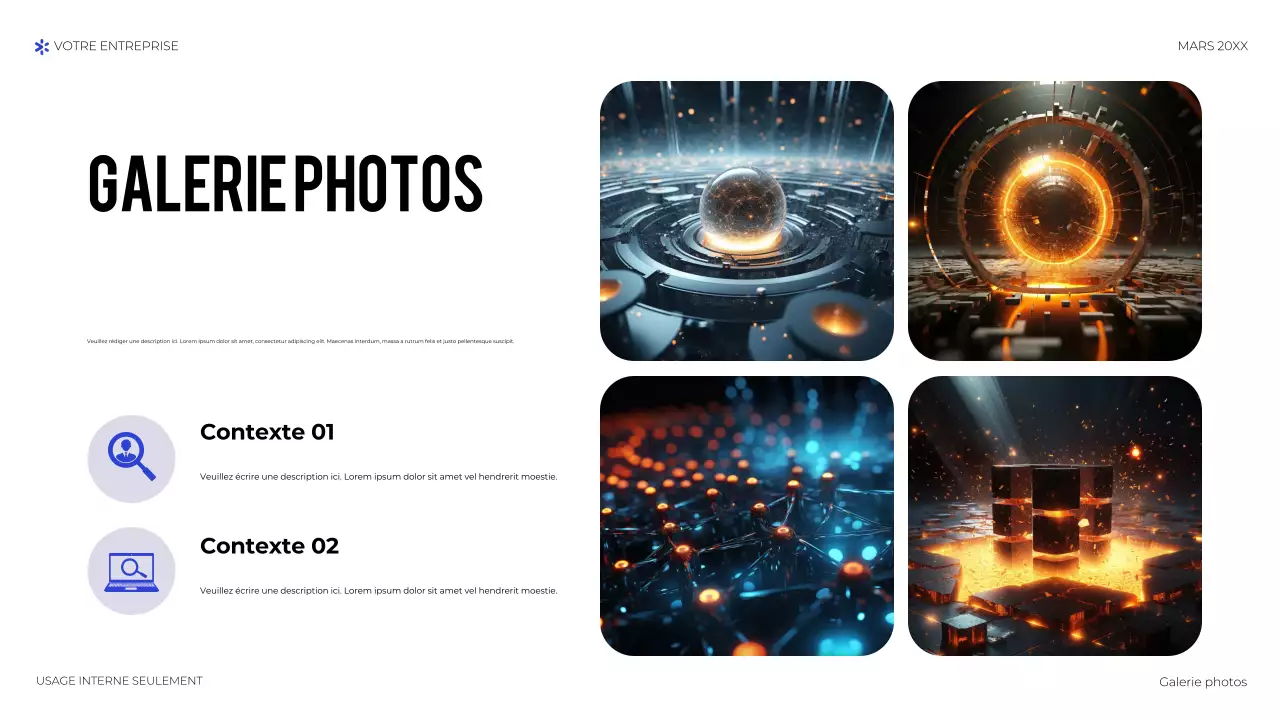 présentation de la technologie géométrique bleue