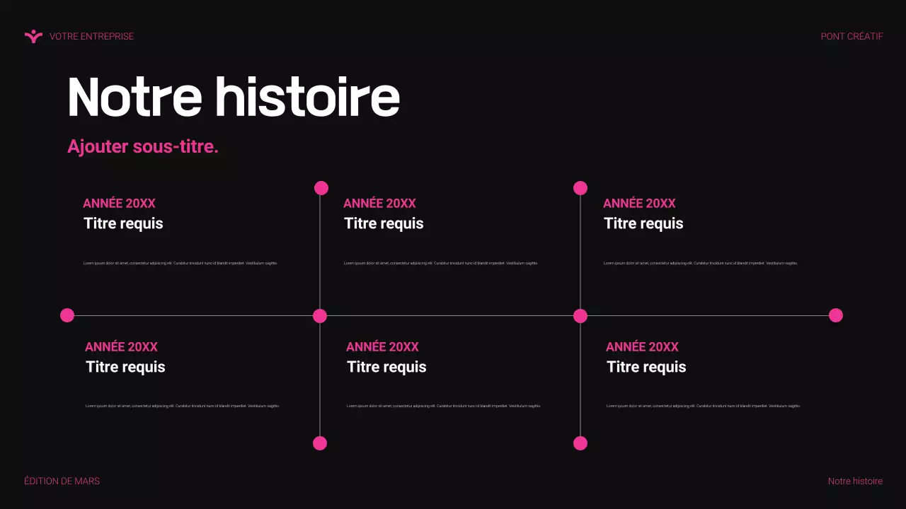 présentation de l'agence moderne rose