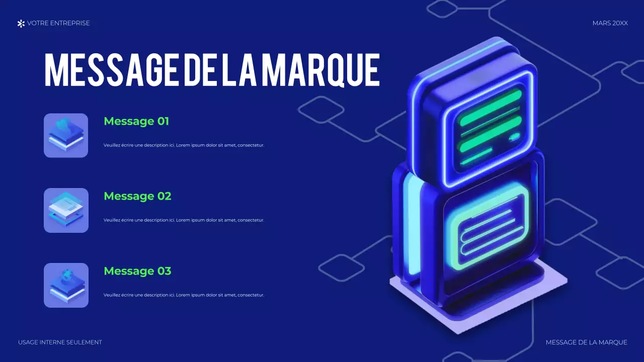 présentation de la technologie géométrique bleue