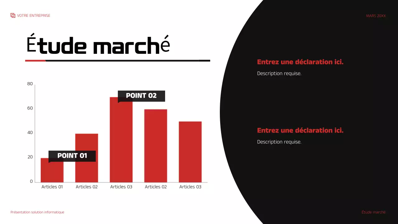 présentation informatique moderne rouge