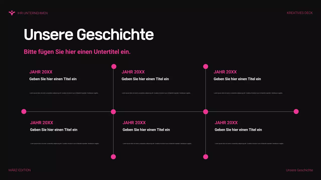 rosa moderne Agenturpräsentation