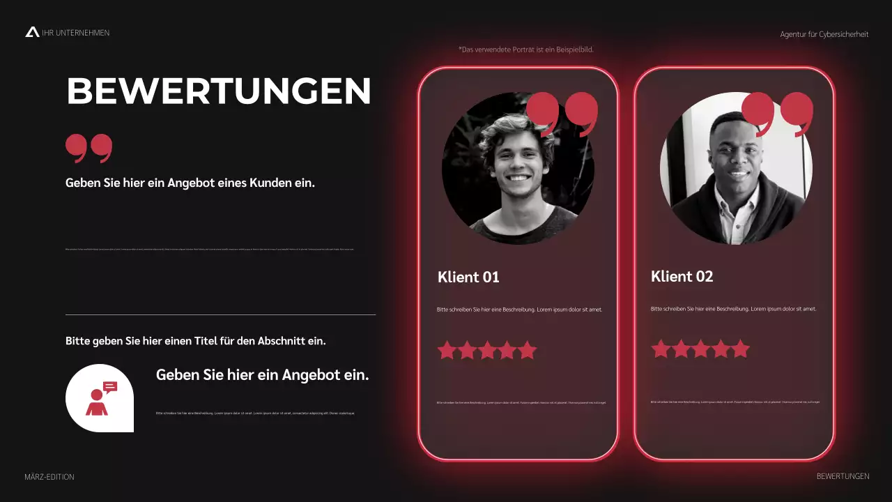 rote moderne Cybersicherheitsförderung