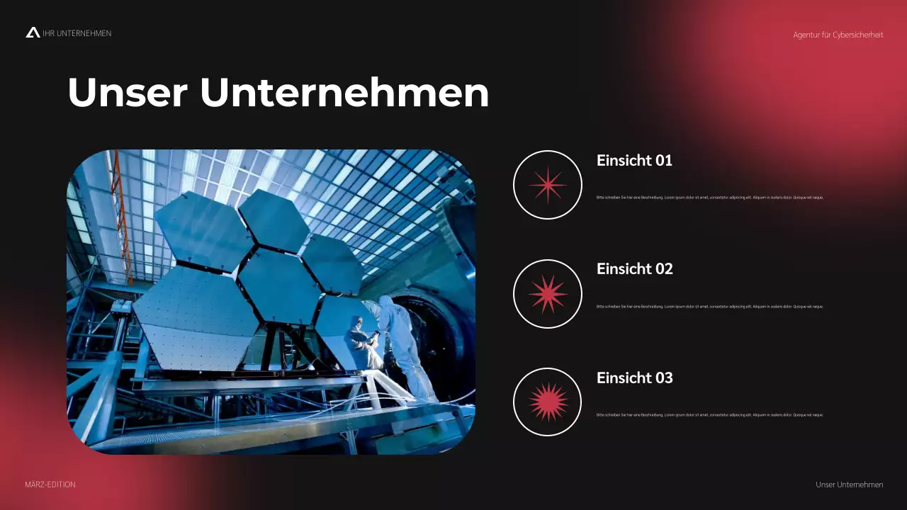 rote moderne Cybersicherheitsförderung