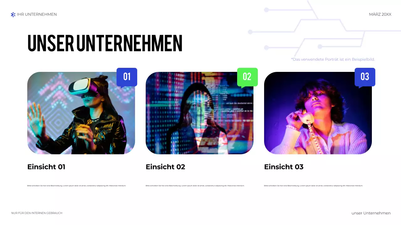 blaue geometrische technologiepräsentation