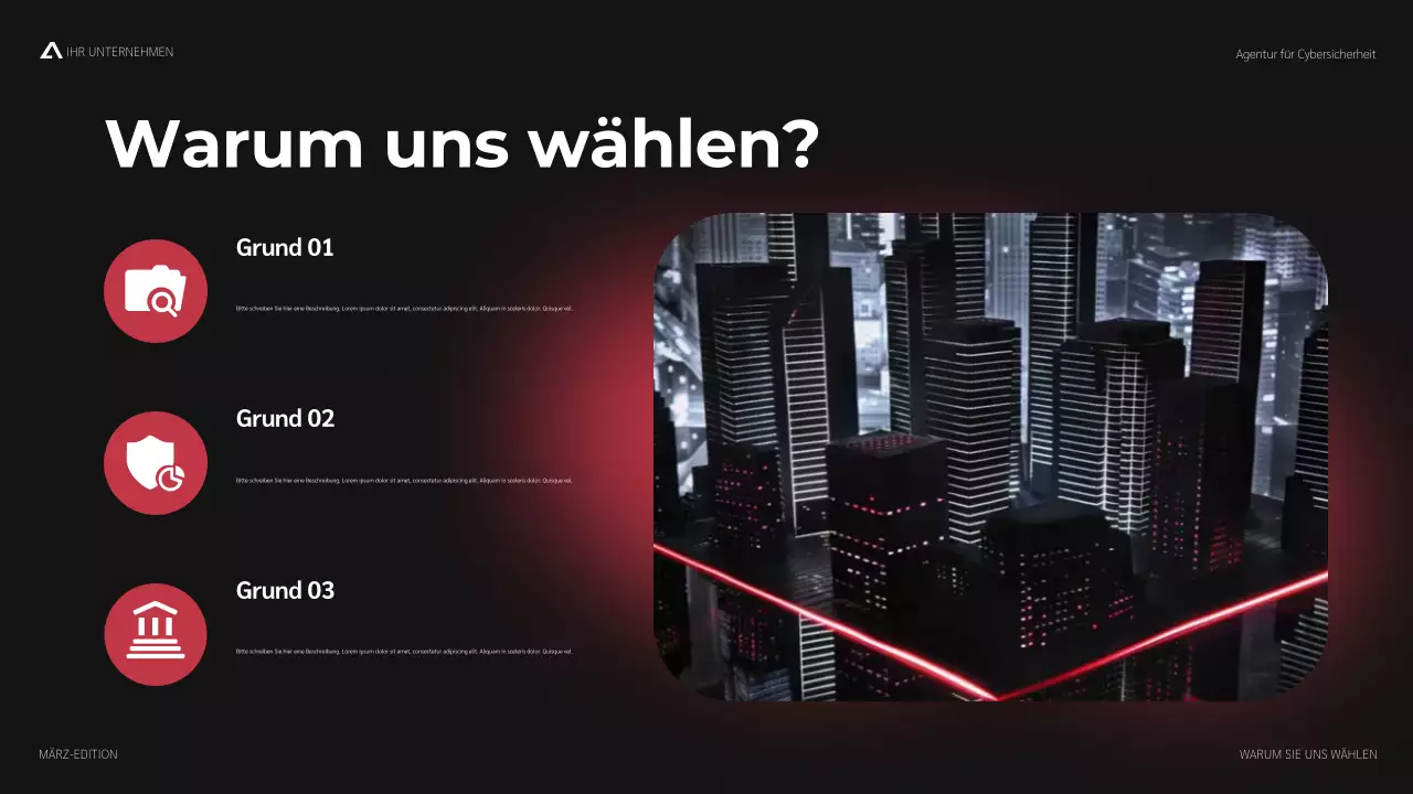 rote moderne Cybersicherheitsförderung