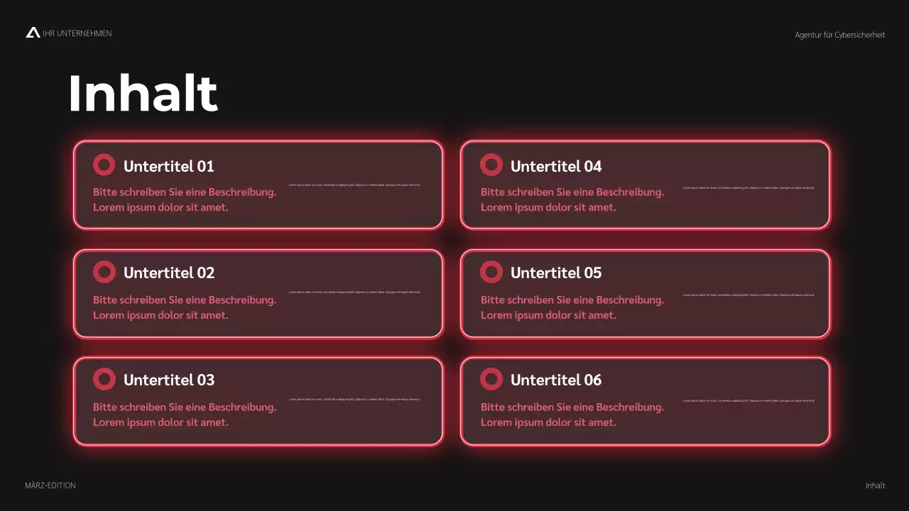 rote moderne Cybersicherheitsförderung