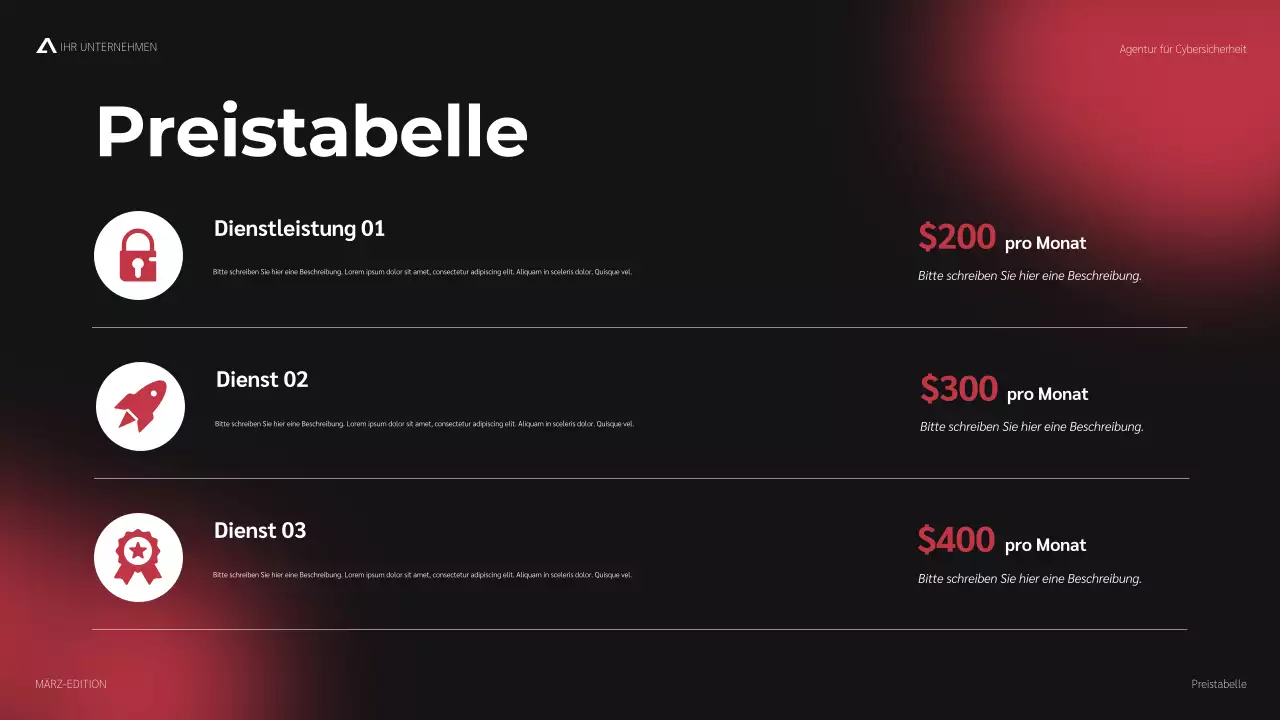 rote moderne Cybersicherheitsförderung