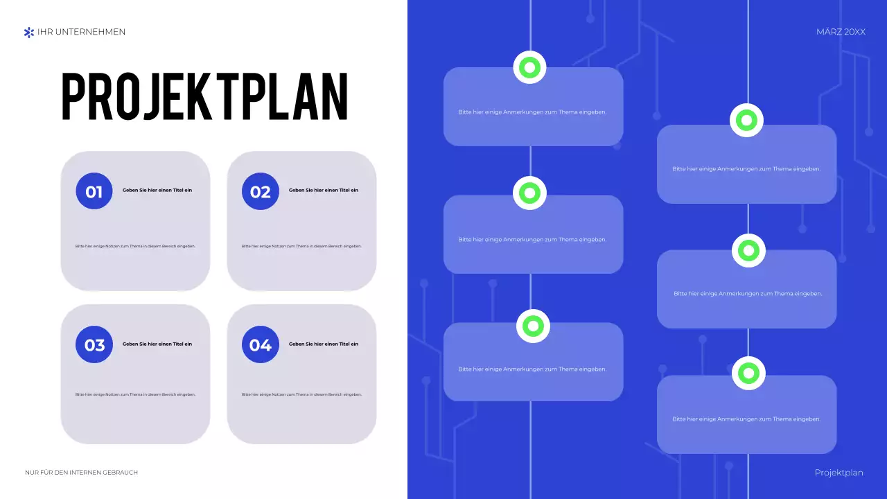 blaue geometrische technologiepräsentation