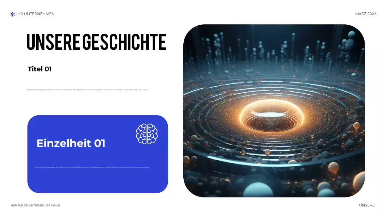 blaue geometrische technologiepräsentation