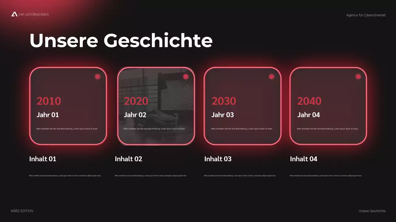 rote moderne Cybersicherheitsförderung