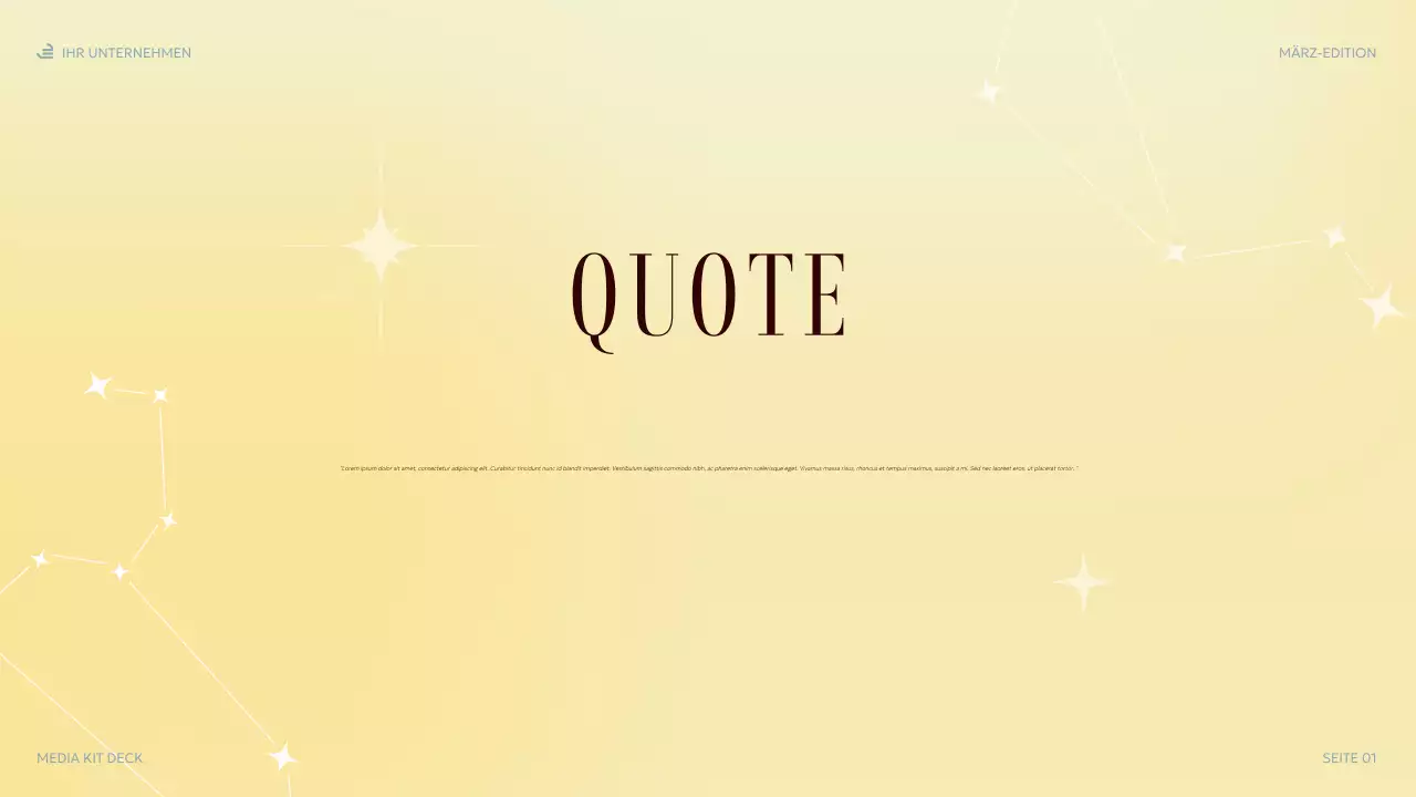 pastellfarbene elegante Medienpräsentation