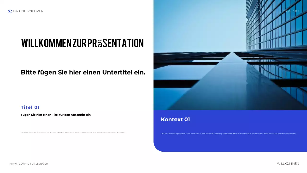 blaue geometrische technologiepräsentation