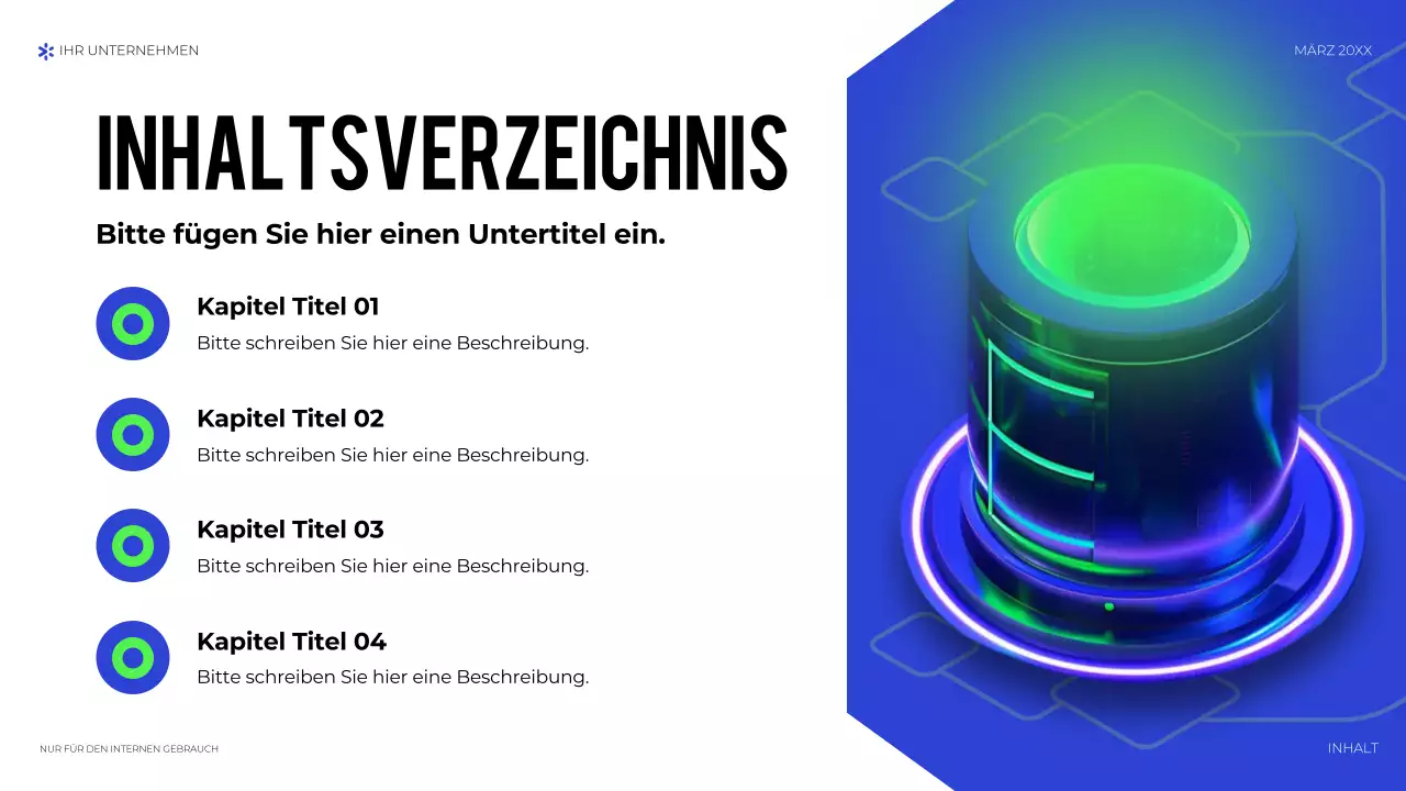 blaue geometrische technologiepräsentation
