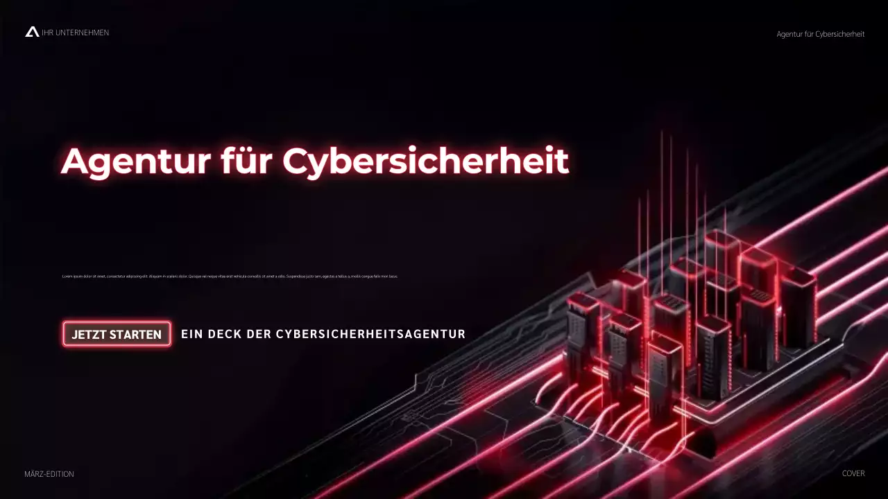 rote moderne Cybersicherheitsförderung