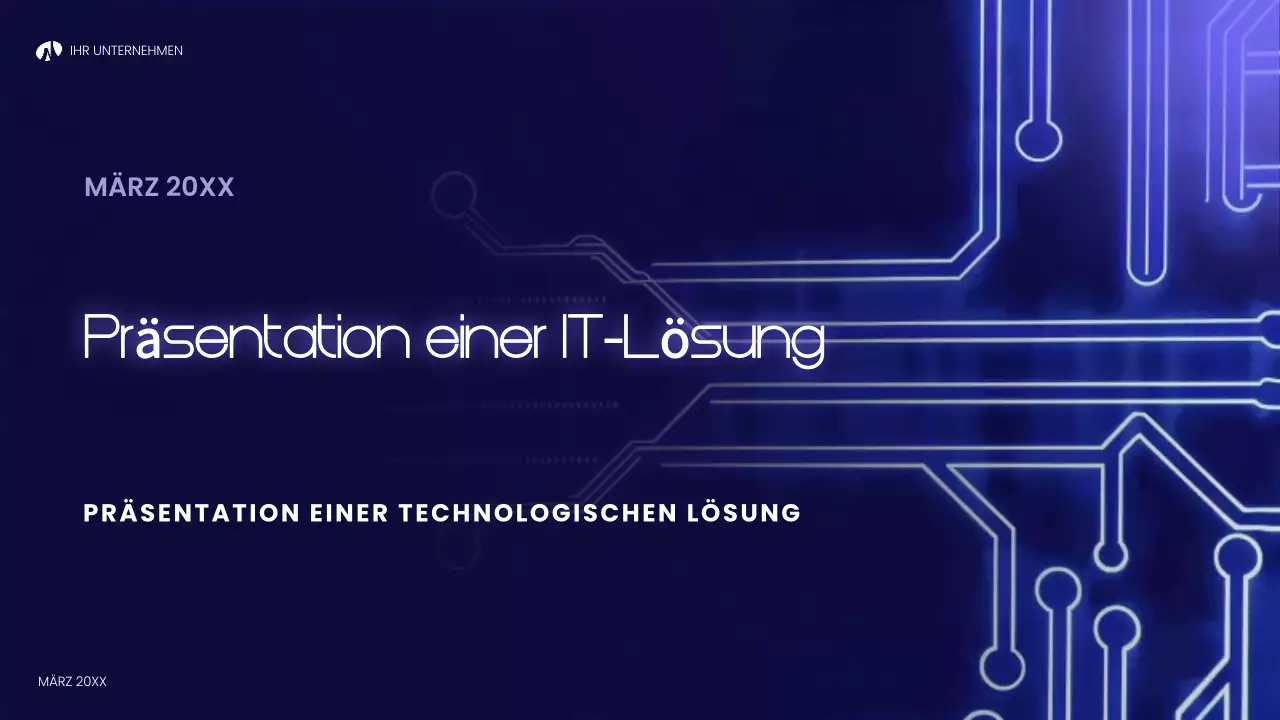 blaue moderne technologiepräsentation