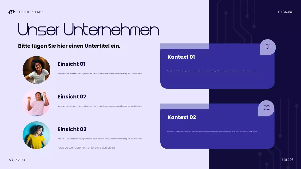 blaue moderne technologiepräsentation