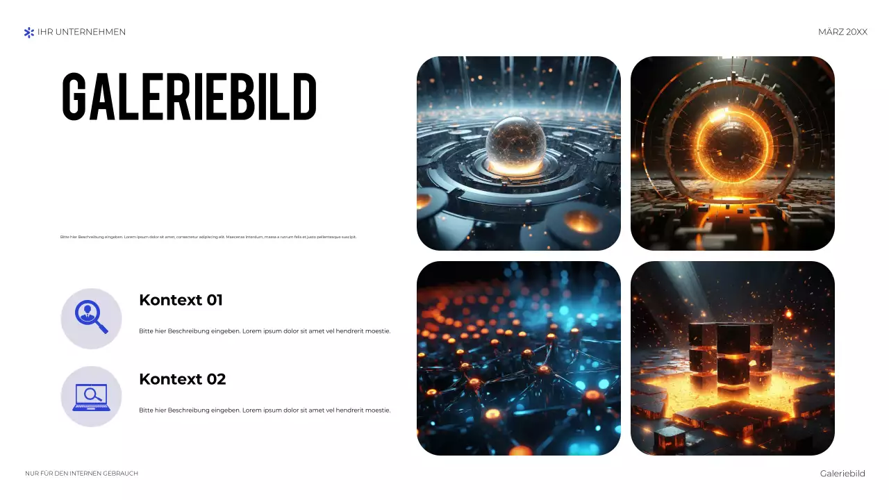 blaue geometrische technologiepräsentation