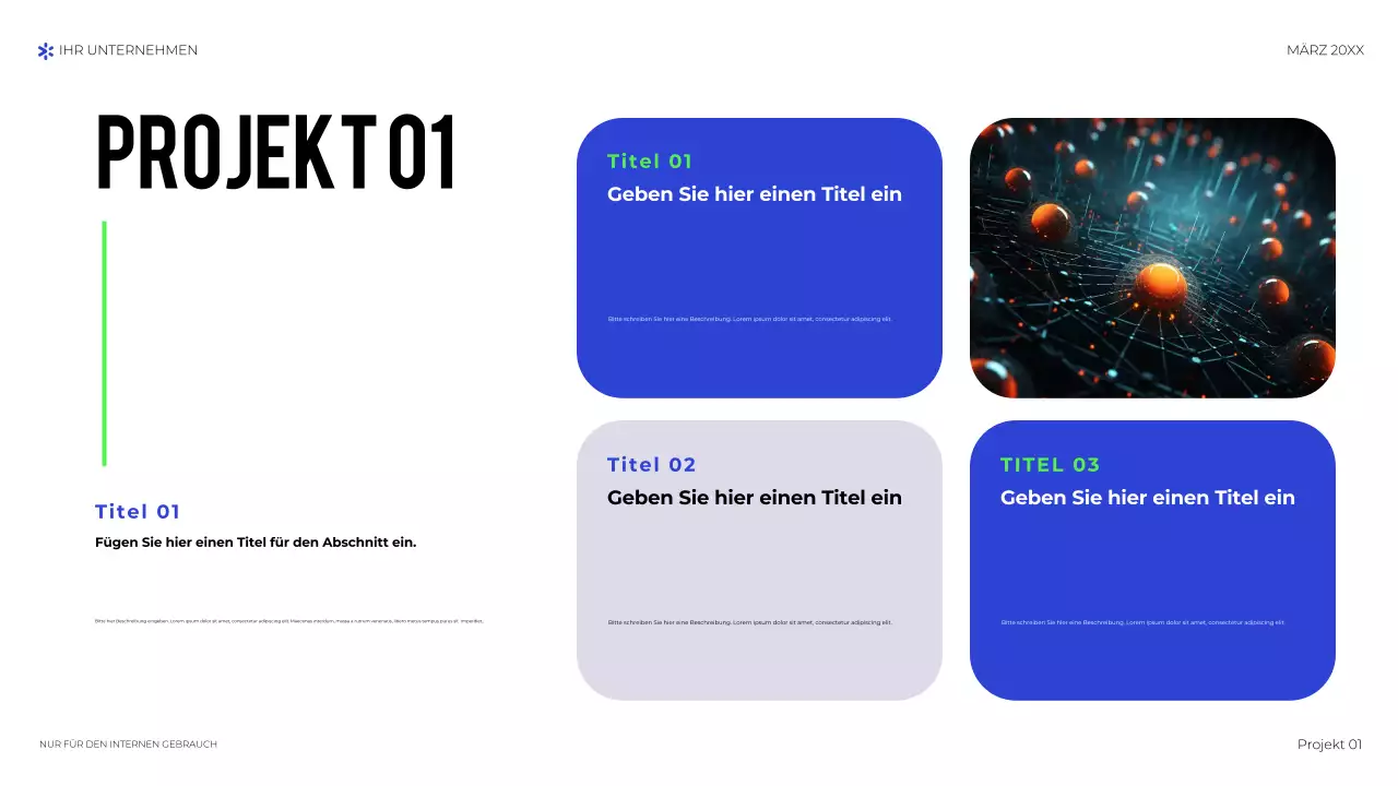 blaue geometrische technologiepräsentation