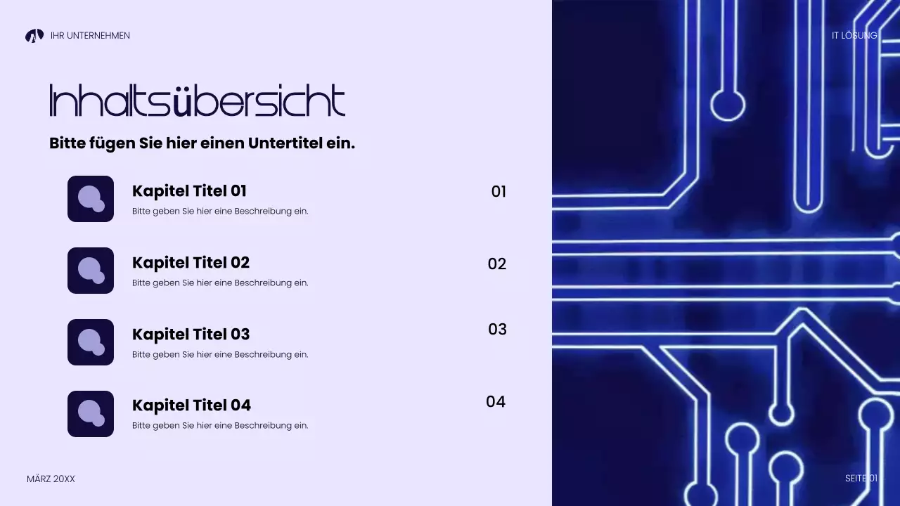 blaue moderne technologiepräsentation