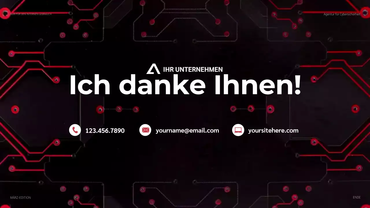 rote moderne Cybersicherheitsförderung