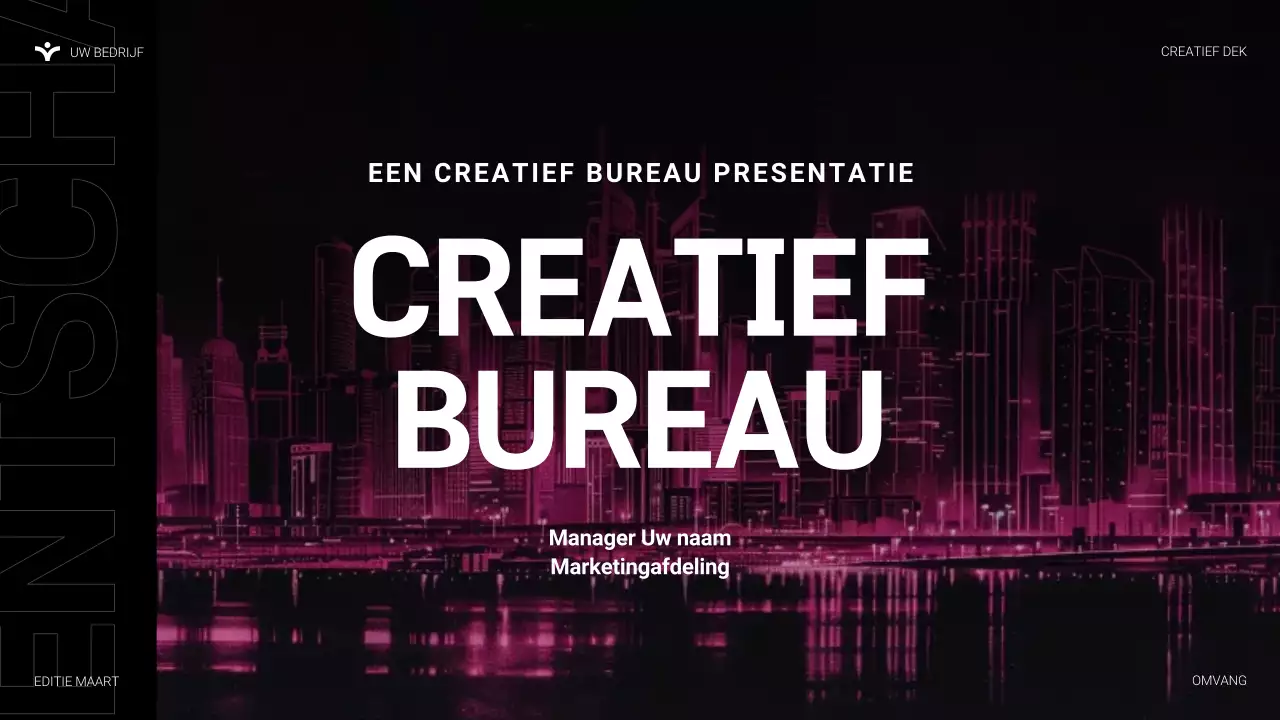 roze moderne agentschapspresentatie