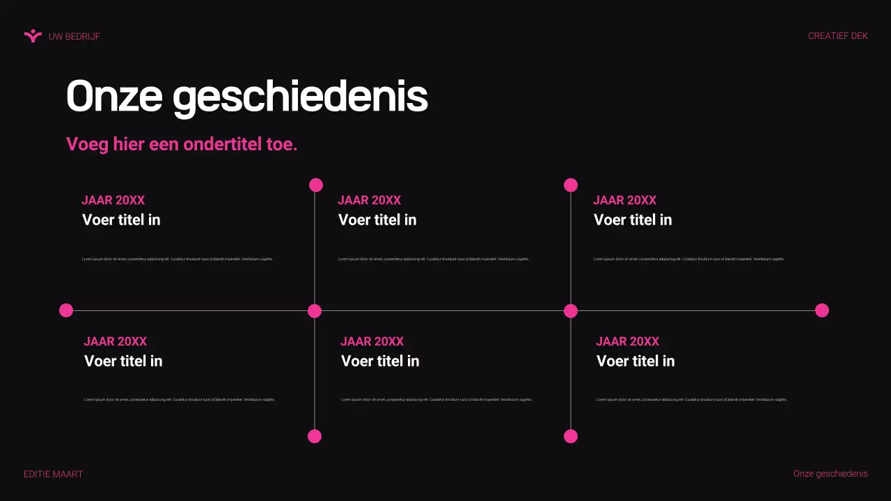 roze moderne agentschapspresentatie