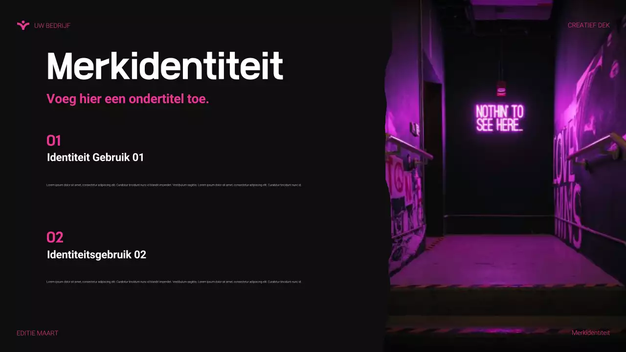 roze moderne agentschapspresentatie