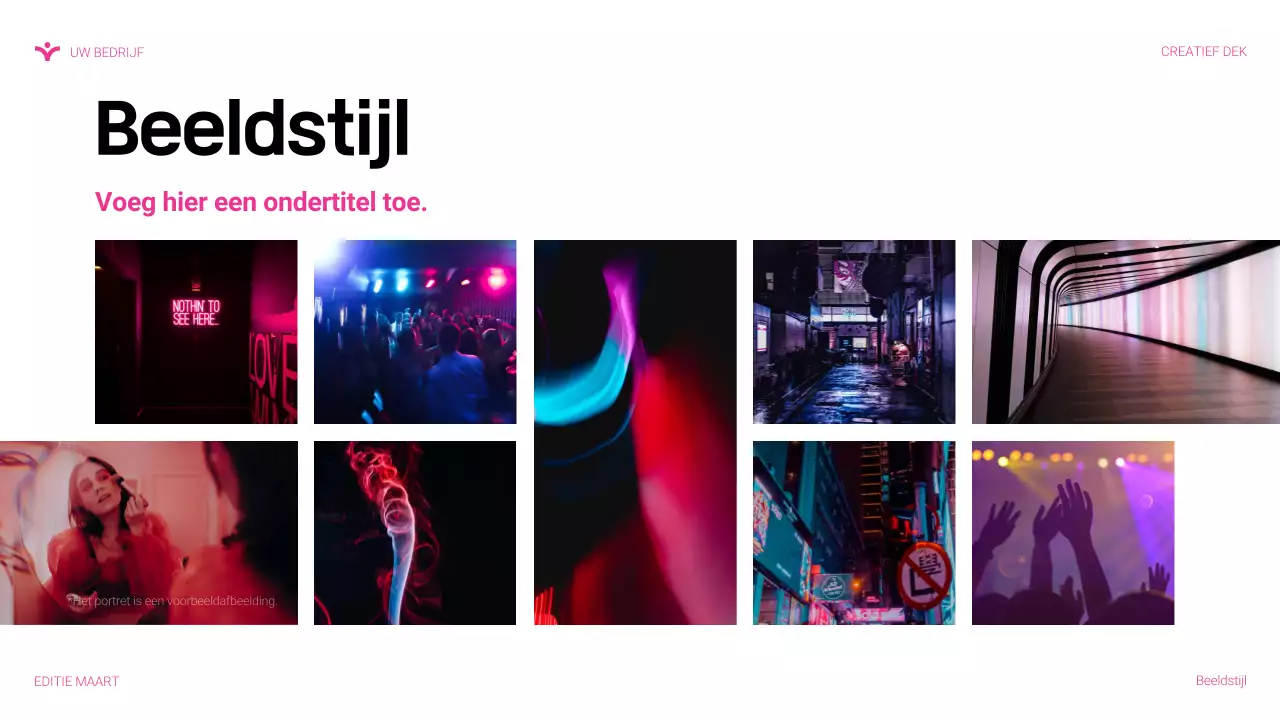 roze moderne agentschapspresentatie