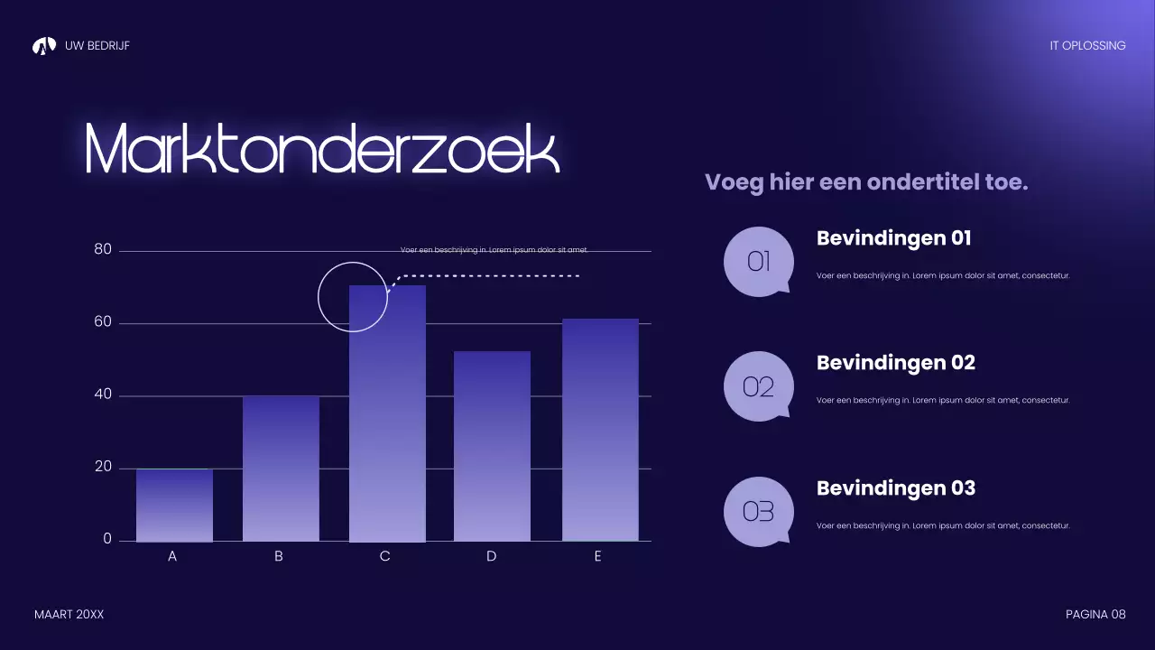 blauwe moderne technologie presentatie