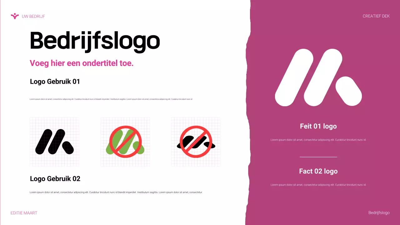 roze moderne agentschapspresentatie