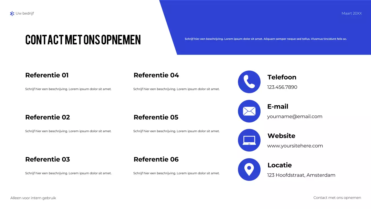 presentatie van blauwe geometrische technologie