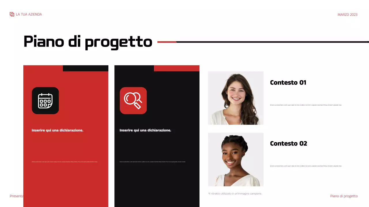 presentazione IT moderna rossa